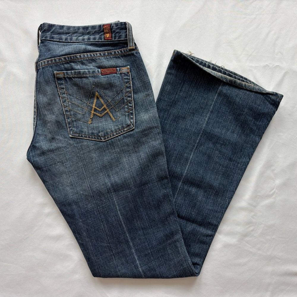 (Vintage) 7 for All Mankind low rise bootcut denim jeans (size 27)